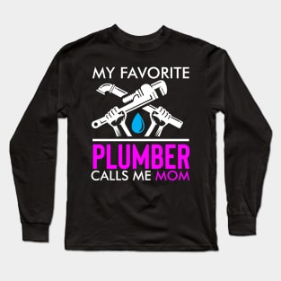 Plumber T-Shirt Gift For Plumber Funny Profession Occupation T-Shirt Plumbing Uniform Tee Shirt Long Sleeve T-Shirt